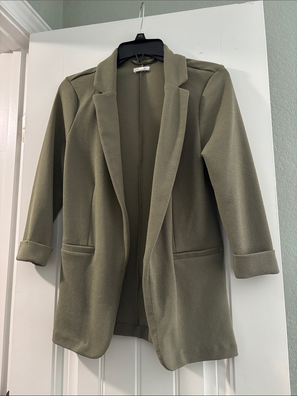 Maurices Olive Green Open-Front Blazer